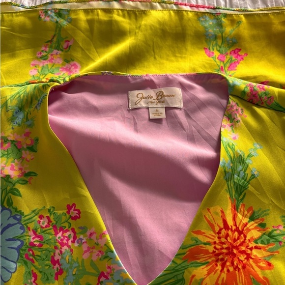 Julie Brown Green Floral V-Neck Sundress - Picture 8 of 12